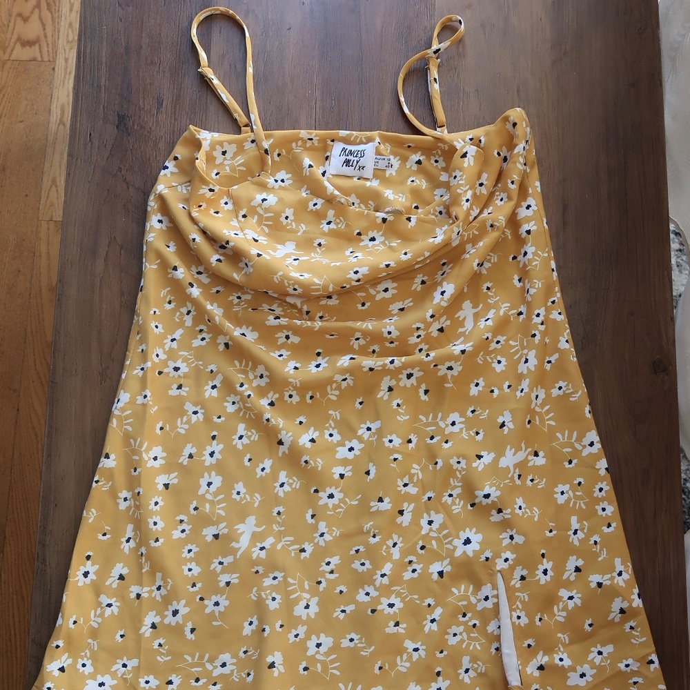 Yellow Poppy Princess Polly Dress (US 8)